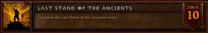 The "Last Stand of the Ancients" achievement says: Complete the Last Stand of the Ancients event.