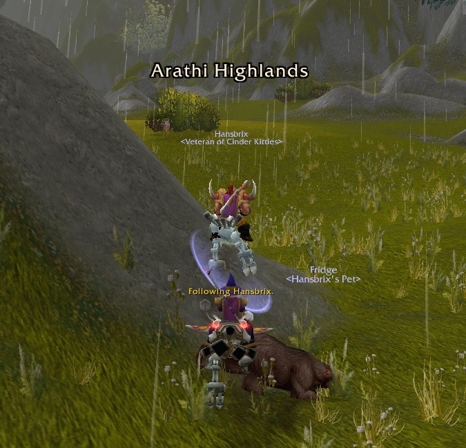 how to get to hinterlands from arathi