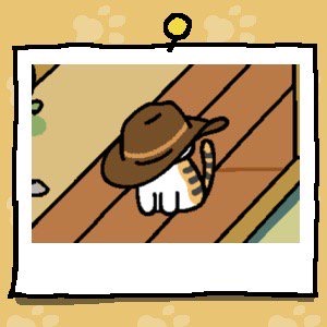 Breezy is now wearing an oversized brown cowboy hat that covers their entire head.