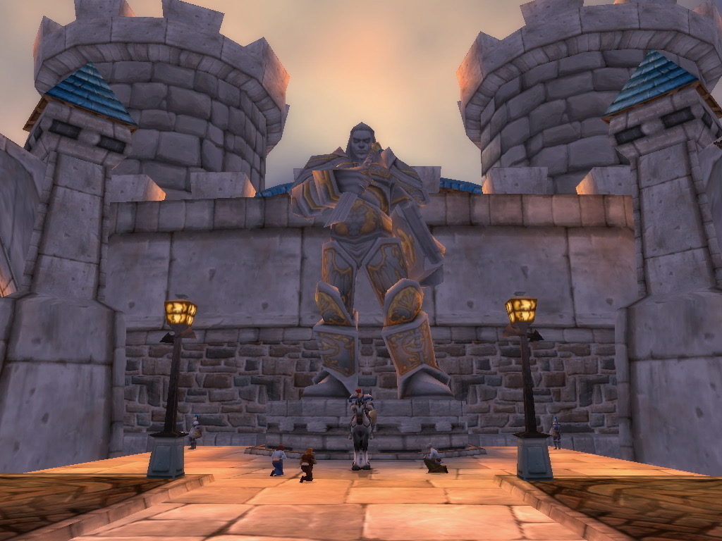 Stormwind Statues Before and After Cataclysm Book of Jen