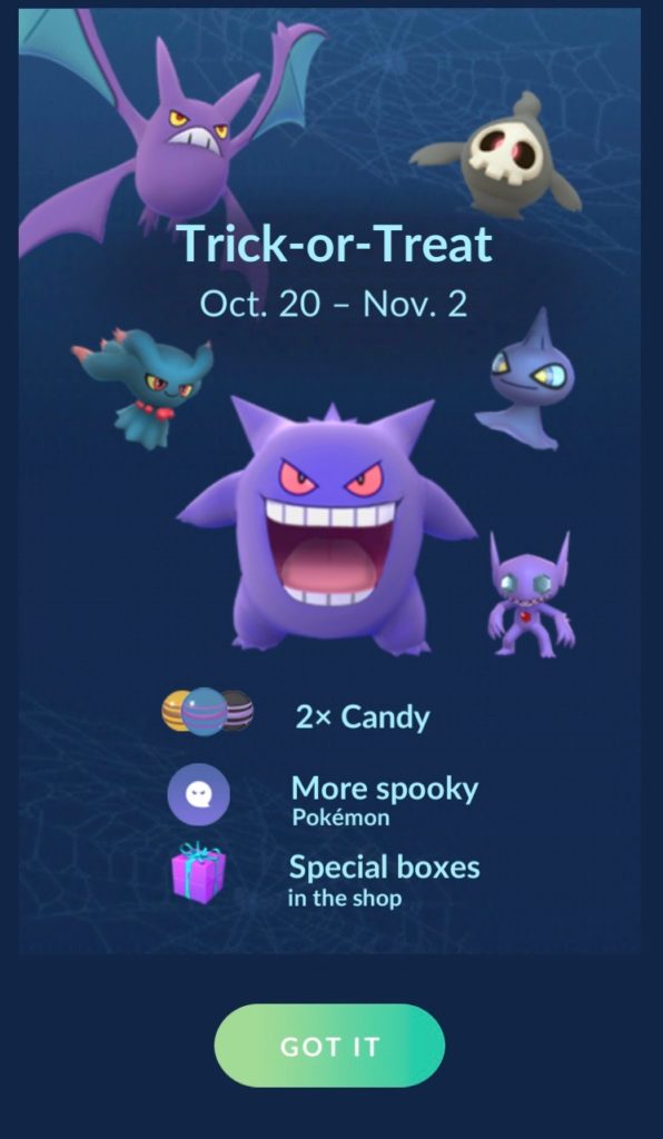 Pokémon GO: Halloween Celebration 2017 – Book Of Jen