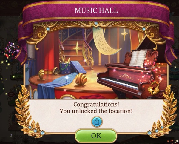 A large box shows what the Music Hall looks like.