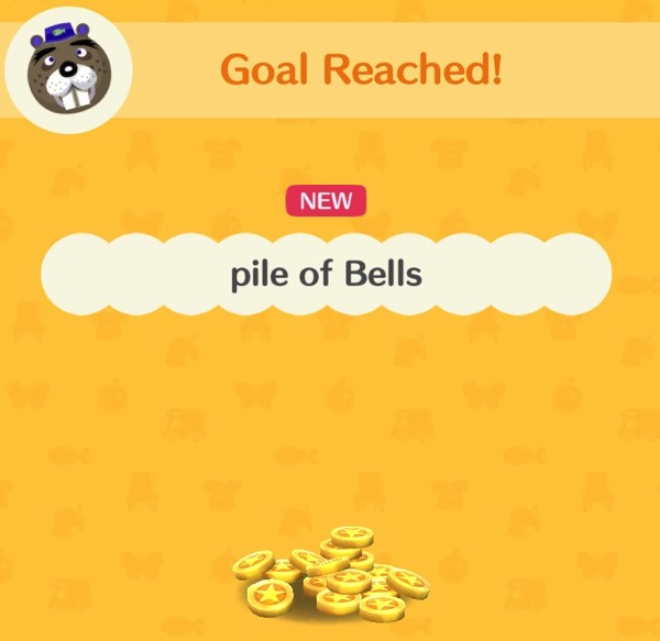 A pile of Bells - the in-game currency of Animal Crossing games.