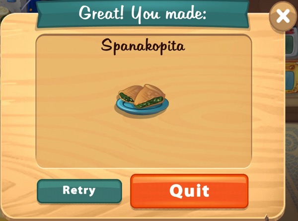 Spanakopita is the vegetarian version of the Kreatopita.