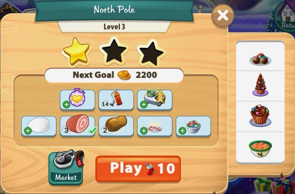 I got one star in Level 3. The box shows on gold star, and two empty stars.
