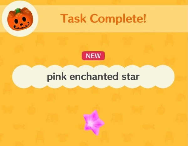 A pink enchanted star