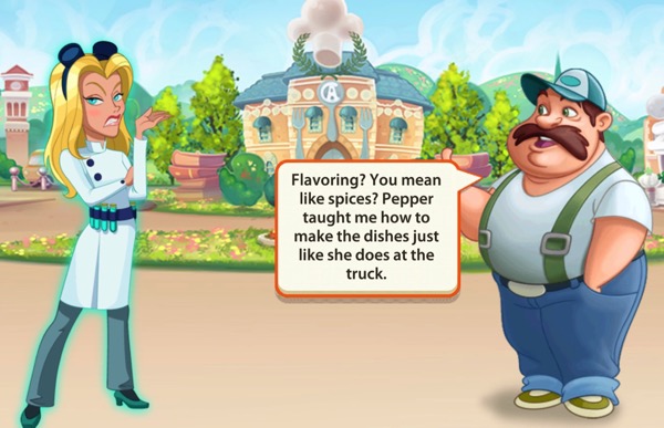 The Mechanic tells Candace that Pepper taught him to use spices.