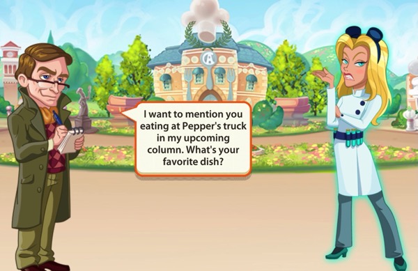 Basil Graham asks Candace what her favorite dish from Pepper's food truck is?