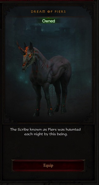 A black unicorn, with a glowing horn and fire-like markings on its body, looks out at you.